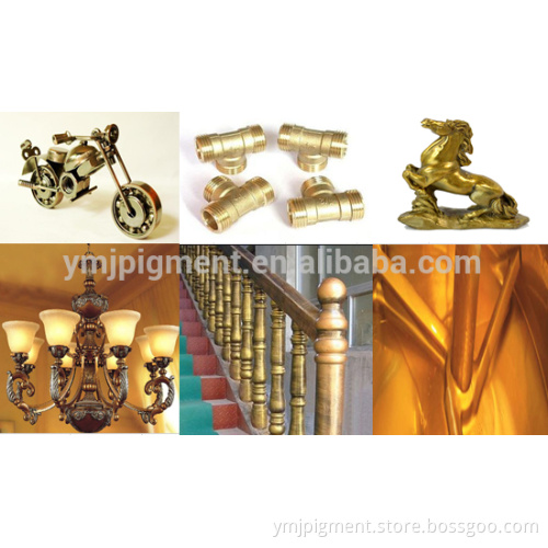 Spray Printing Bronze Gold Pigment Rich Pale Gold Metal Pigment For Iron Spray
